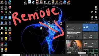 how to remove weather from Taskbar on windows 10