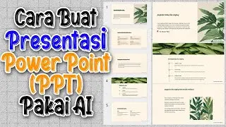 CEPAT & PRAKTIS !! Cara Membuat Presentasi Power Point (PPT) dengan Menggunakan AI