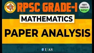 RPSC 1st Grade Mathematics Paper Analysis