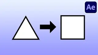 Triangle to Square Shape Transformation - Adobe After Effects Tutorial