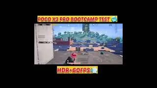 Poco x3 pro bootcamp test | poco x3 pro review | poco x3 pro bubg test #shorts #youtubeshorts