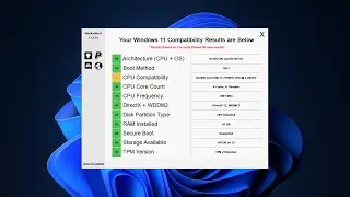 Windows 11 Compatibility Check - WhyNotWin11