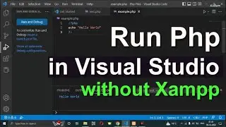 how to run php program in visual studio code without xampp  #php #visualstudio #programming