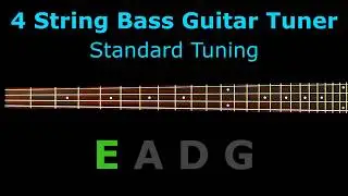 4 String Bass Guitar Tuner - Standard Tuning