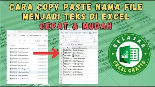 Cara Mengcopy nama File menjadi list text di Excel sekaligus banyak