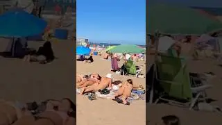 🇦🇷 Mar del plata Beach A Hot Day