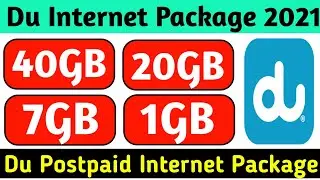 Du internet Packages 2021 | Du Postpaid Plans | Du Data package | Du Data Plans