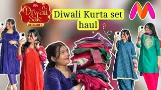 MYNTRA Diwali Kurta set Haul under  1500₹ || Myntra Diwali Sale find under budget 💕|| missvishakha