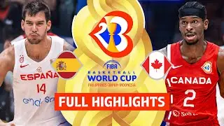 Spain 🇪🇸 vs Canada 🇨🇦 | Full Game Highlights | FIBA Basketball World Cup 2023