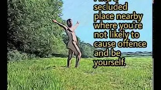 I want to break free, a Seamas Nocht naturist cartoon