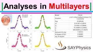 How to perform different analyses on the same data in multi-layers in OriginPro