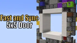 How to Build a Tiny, Fast, and Compact 5x5 Piston Door [576 Blocks]