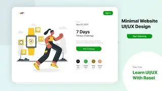 Exercise app Web Version UI design in Figma (Website UIUX design) - UI Rasel