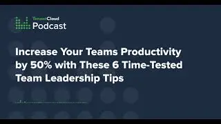 S03, E13. Increase Your Teams Productivity by 50% With These 6 Time-Tested Team Leadership Tips