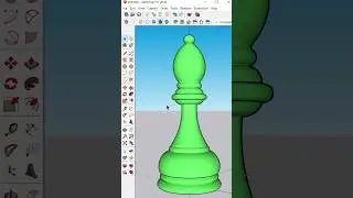 ✅ Create Chess Pieces Easily In SketchUp 🤗 #shorts #sketchup #3dmodeling #cad #3d #designgorhythm