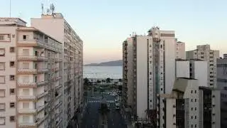 São Vicente, Av. Presidente Wilson/Praia do Itararé - Mavic 2 zoom