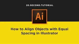 Evenly space objects in Illustrator | Adobe Illustrator Tutorial #13