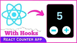 React Counter App With Hooks | how to create counter app in react js | Counter app in react js