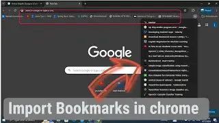 How to import Bookmarks in google Chrome from existing account
