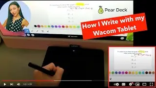 Demo: Using a Wacom Intuos tablet to draw with pen precision in Pear Deck