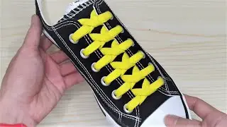 How To Tie Shoelaces, How to make shoe lace style convers, #shoelaces #viral #satisfying