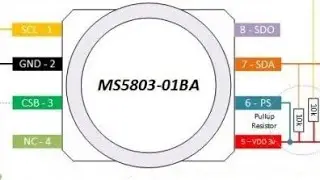 БАРОМЕТР,ВЫСОТОМЕР,ГЛУБИНОМЕР для Arduino ESP8266