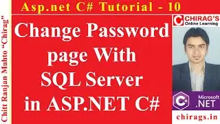 Asp.net C# Tutorial 10 - Change Password page With SQL Server in ASP.NET C#