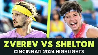 Alexander Zverev vs Ben Shelton THRILLER 🤯 | Cincinnati 2024 Highlights