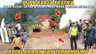 Batu Jomba Hari Ini Seperti Jalan TOL || Detik-detik Mobil Terbalik #trukterbalik #batujomba