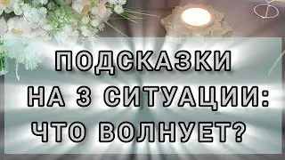 ⚡⚡⚡Подсказки. 3 ситуации. Что волнует?