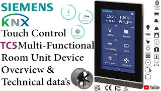 #Siemens KNX Touch Control TC5 Multi-Functional Room Unit / #hvac /#co2 /#temperature /#bms