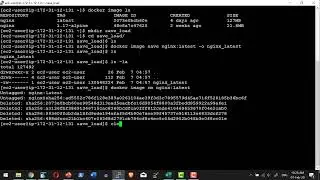 Docker Container Image Save Load Import - Video 6