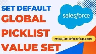 Set Default Global Picklist Value Set in Salesforce | Default Value in Salesforce Global Picklist