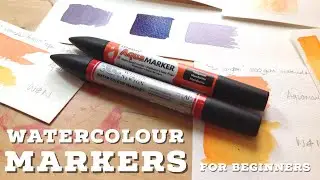 Watercolour Markers for beginners - Tutorial