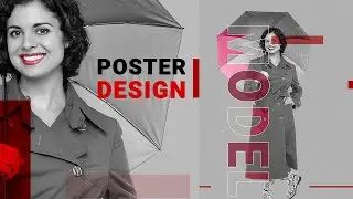 How To Create Simple Cover Art Design in Photoshop | Modeling Poster design Tutorial in Photoshop