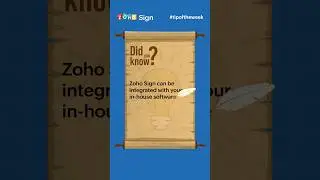 Zoho Sign offers APIs and SDKs to automate document signing directly from your in-house software