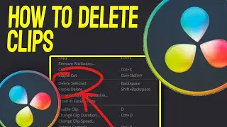 How To Delete Clips In Davinci Resolve - Tutorial for Beginners