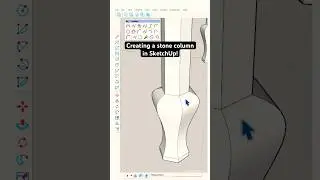 Creating a stone column in SketchUp using the BZ toolbar plugin! #foryou