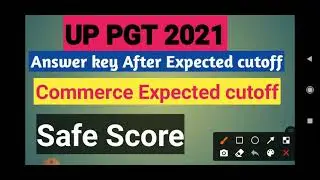 UP PGT ANSWER KEY AFTER COMMERCE EXPECTED CUTOFF 2021 || up pgt commerce Expected cutoff 2021