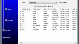 Export DBF table data to CSV file