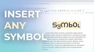 How to Insert Symbols or Special Characters on Google Docs