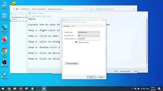 How to show the network password through Windows