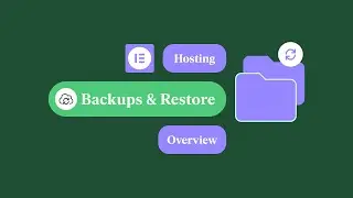 Backups & Restore with Elementor Hosting: Ensuring Your Website's Safety and Continuity.