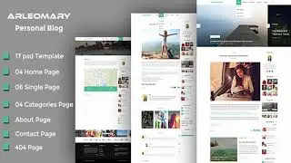 Arleomary - Travel/Lifestyle Blog - PSD Template | Themeforest Website Templates and Themes