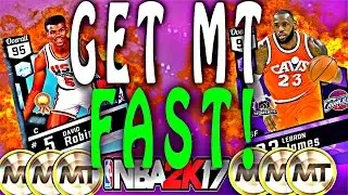NBA 2k17 MyTeam How To Make MT | Fastest & Easiest Way To Make 100k MT Fast | Best Methods To Use