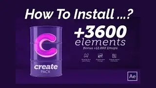 Create Pack - How To Install | 3600 Motion Graphic Assets | After Effects Tutorial | OMER J GRAPHICS