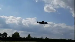 De Havilland Vampire flyby