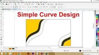 Simple Curve Design in Coreldraw | CorelDraw Tutorials