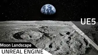 UE5 Moon landscape  Unreal Engine 5 #Unrealengine5 #3dsmax #gamedevelopement