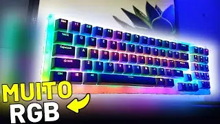 MUITO RGB!!! MELHOR Teclado Mecanico Custo Beneficio 2021 Switches Gateron - Gamakay K77